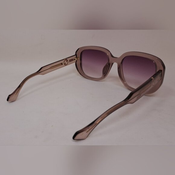 Gucci Sunglasses Oversized Square Beige Violet Glitter GG1557SK 006 54-20-145 main image 9